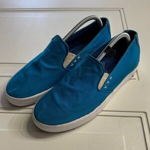 Oliver Sweeney London Aqua Blue Mabillion Slip On Trainers Sneakers Sz UK 8/US 9